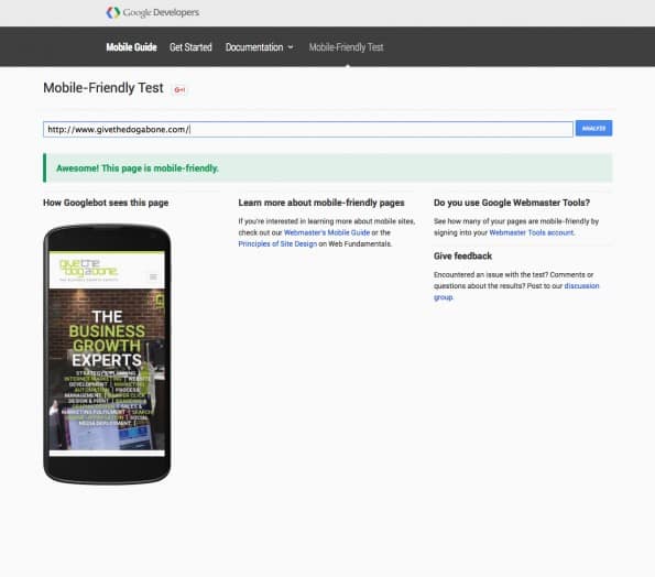 Is your website mobile friendly?