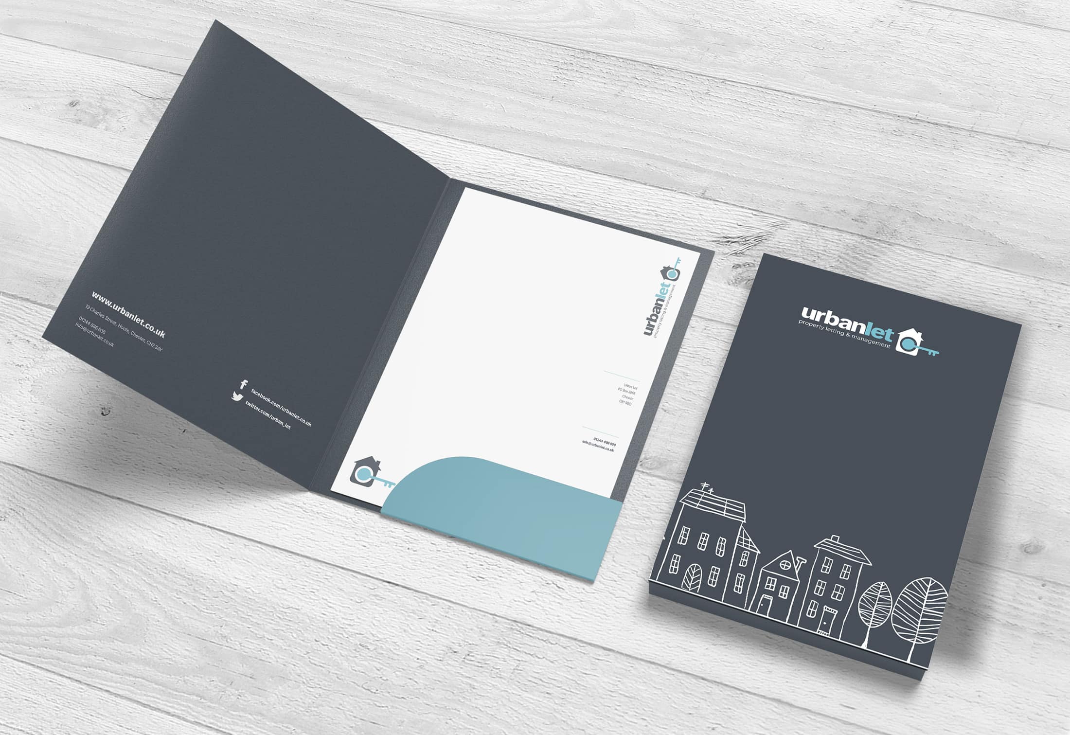 Urban Let - Branded Folders, Graphic Design, Print