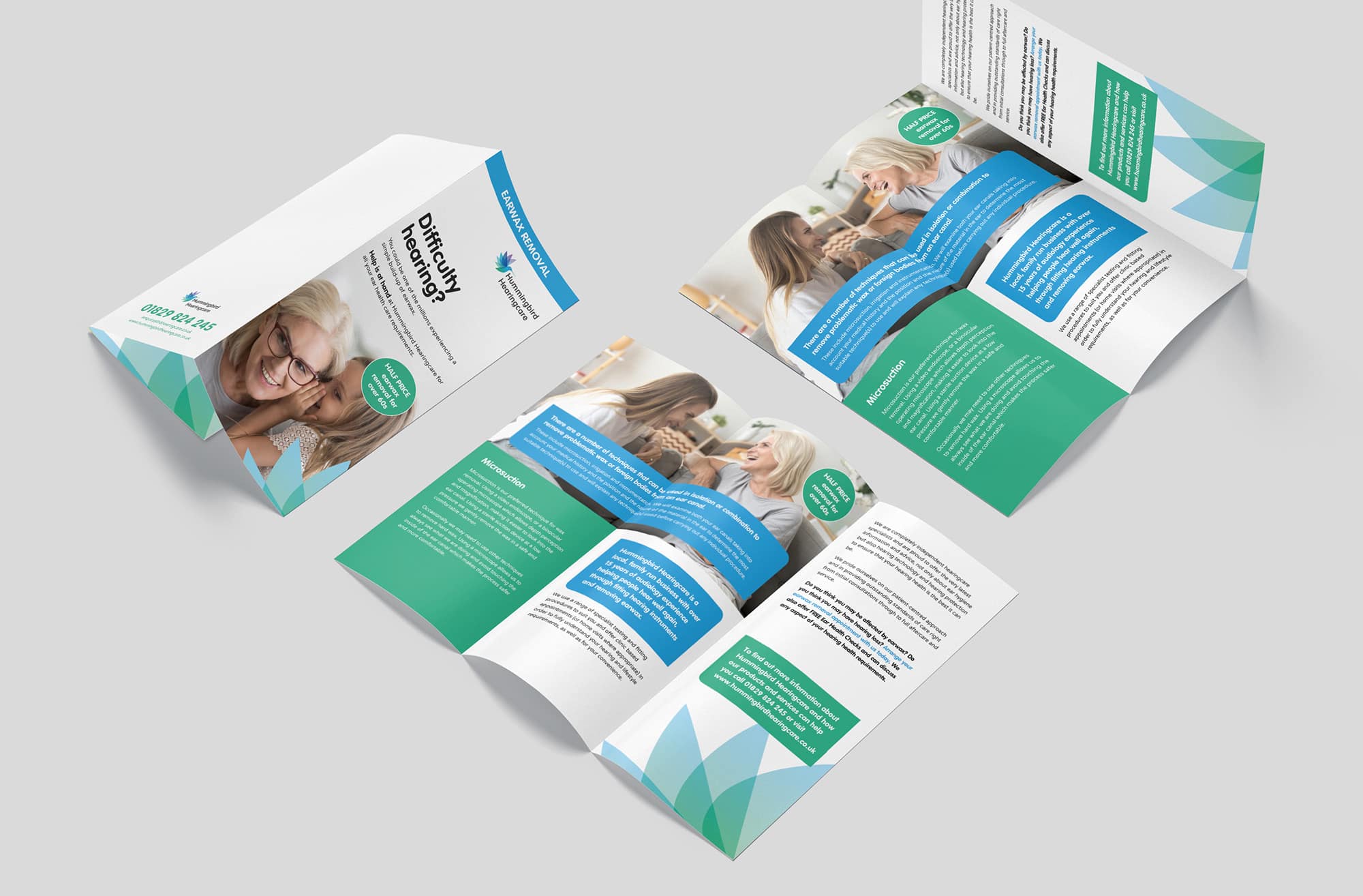 Hummingbird Hearingcare | Leaflets, Flyers, Tri-fold Leaflet