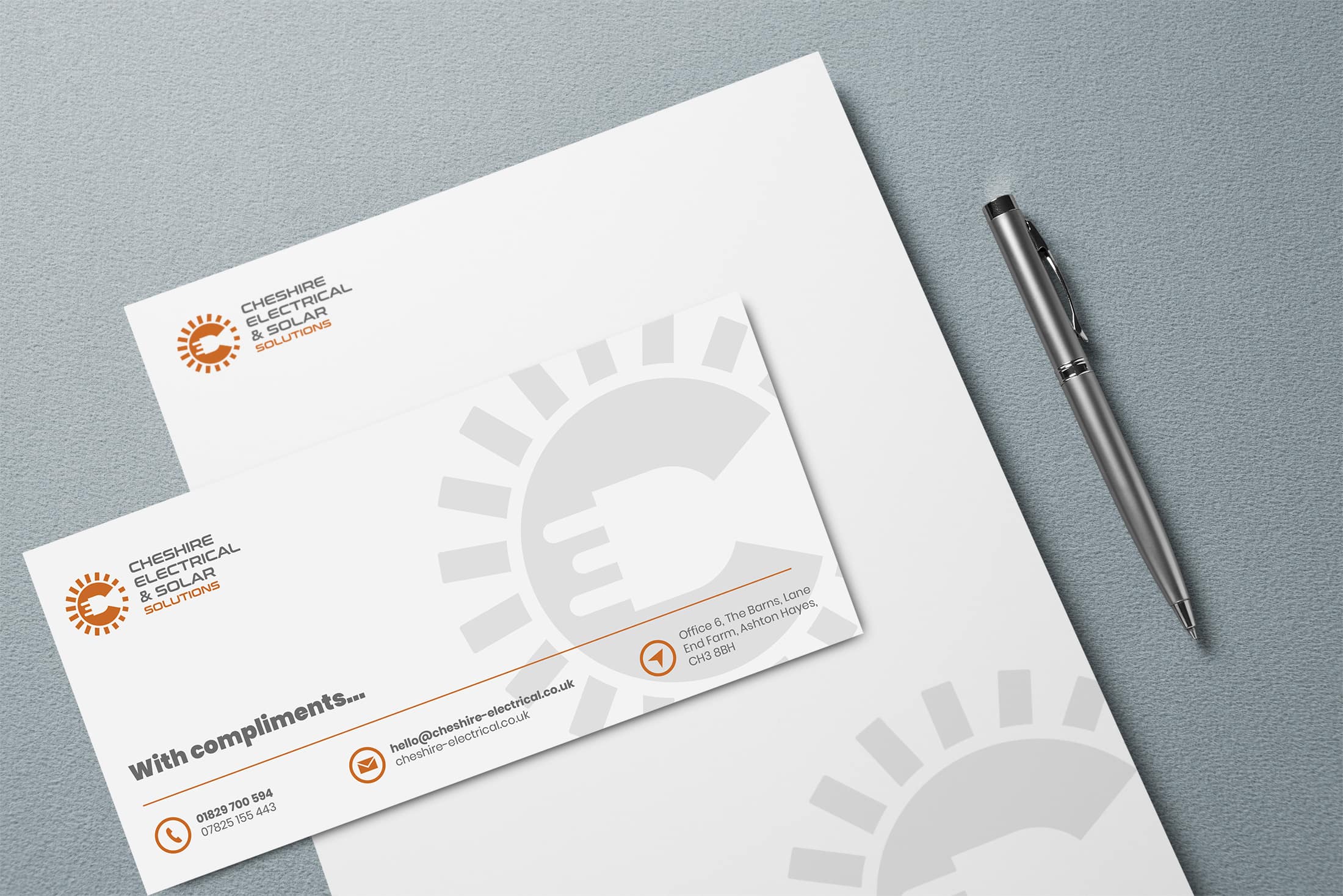 Cheshire Electrical & Solar Solutions | Letterhead | Tarporley