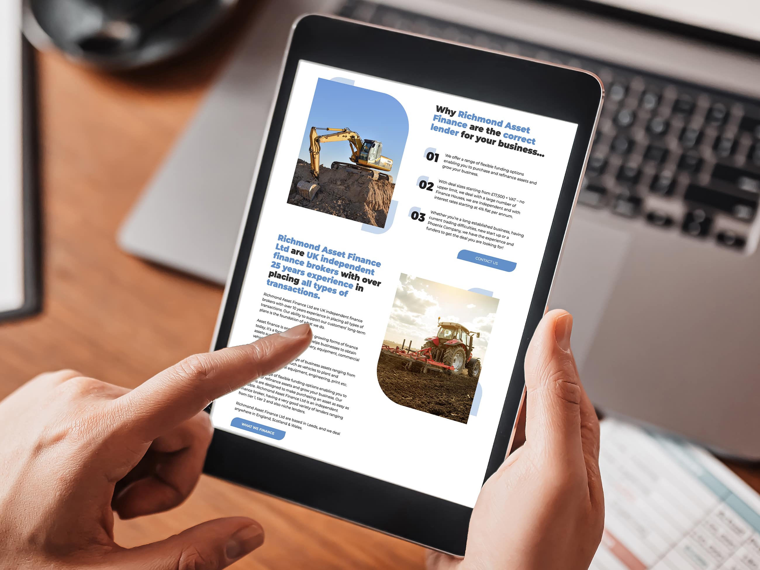 Richmond Asset Finance | Responsive Web Design | Leeds, Yorkshire