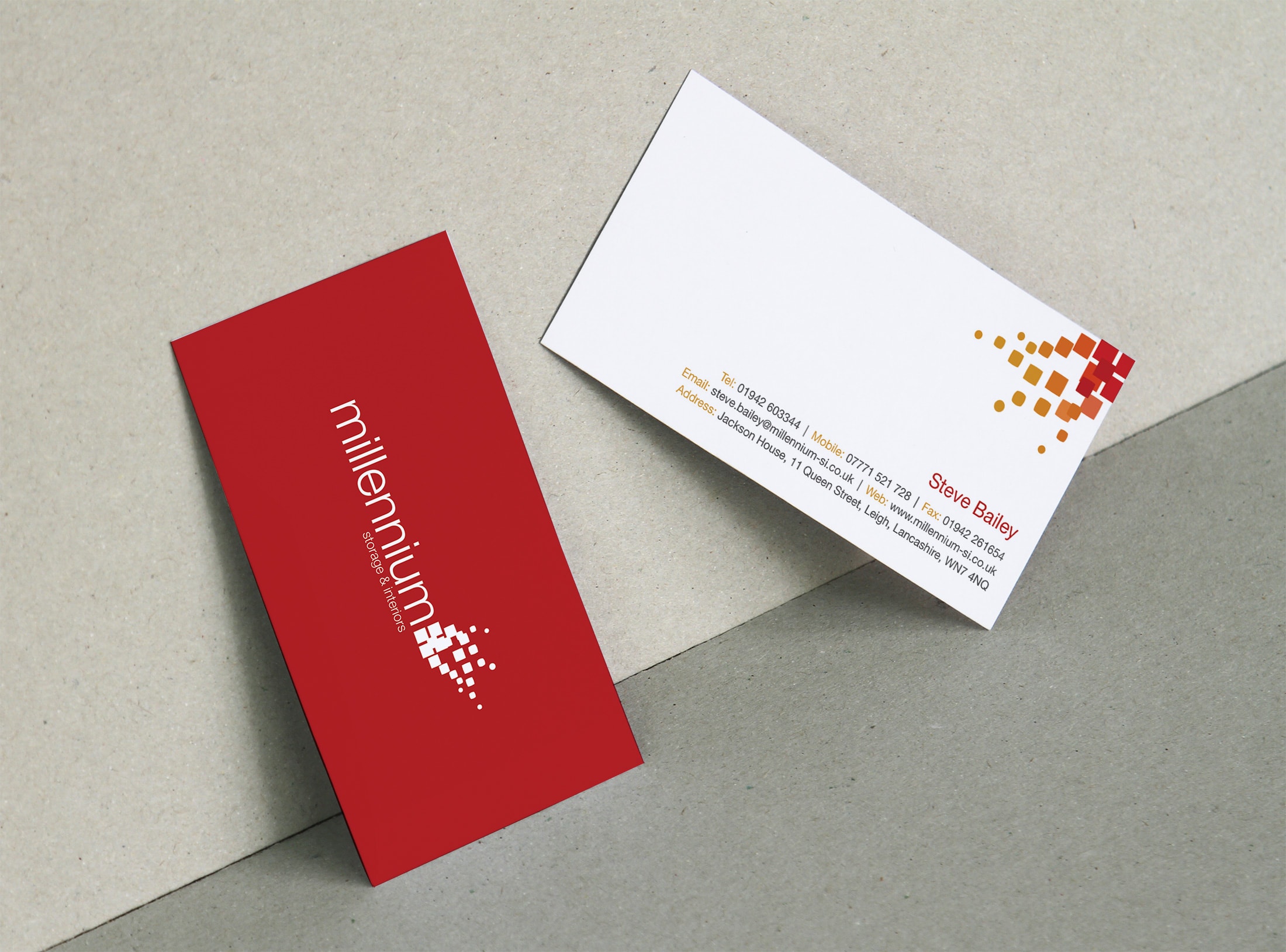 Millennium Storage & Interiors | Business Cards