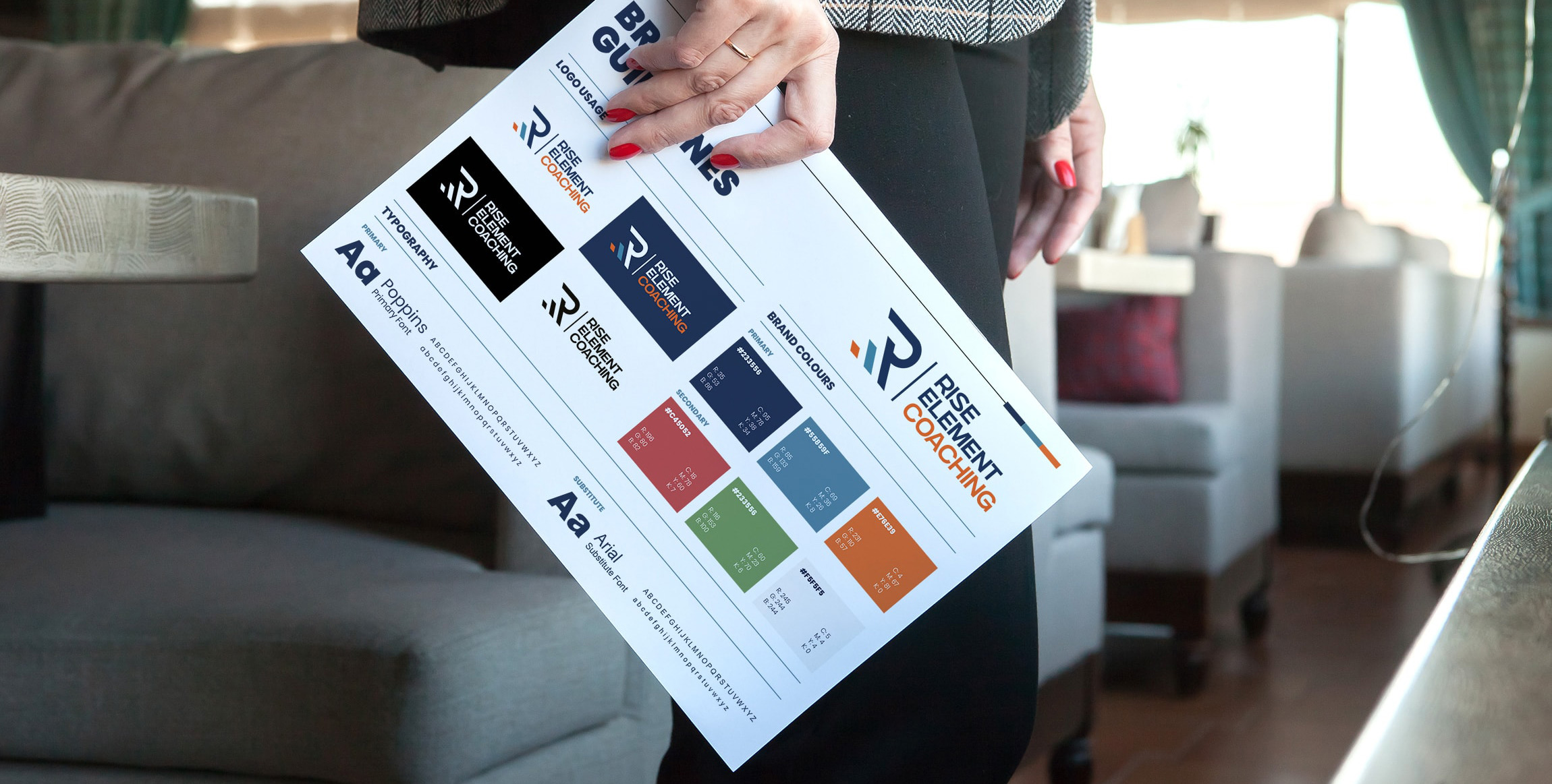 Rise Element Coaching | Brand Guidelines Sheet | Thailand