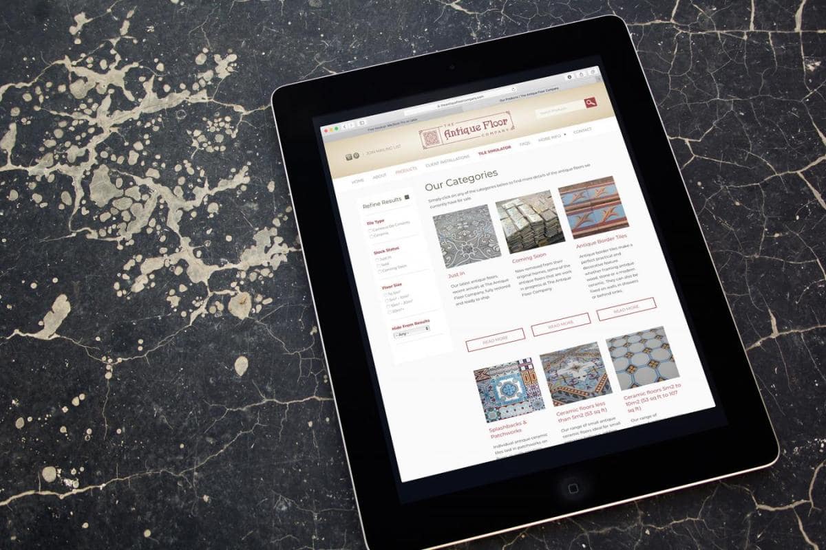 The Antique Floor Company | Web Development, Responsive Web Design