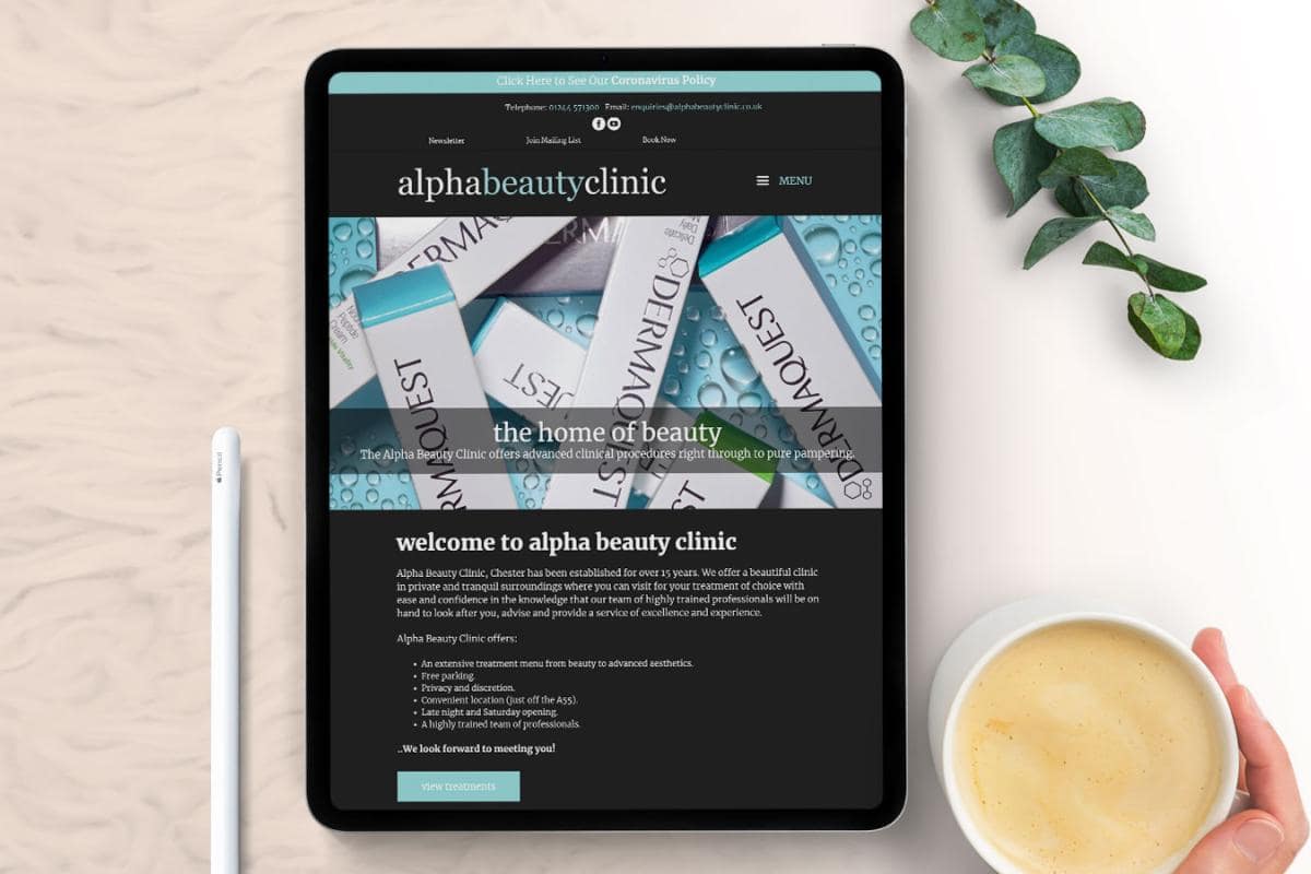 Alpha Beauty Clinic: Website Design, Web Development