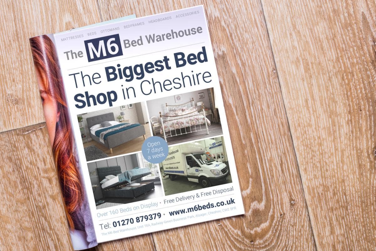 The M6 Bed Warehouse | Magazine Advert, Marketing The M6 Bed Warehouse | Magazine Advert, Marketing