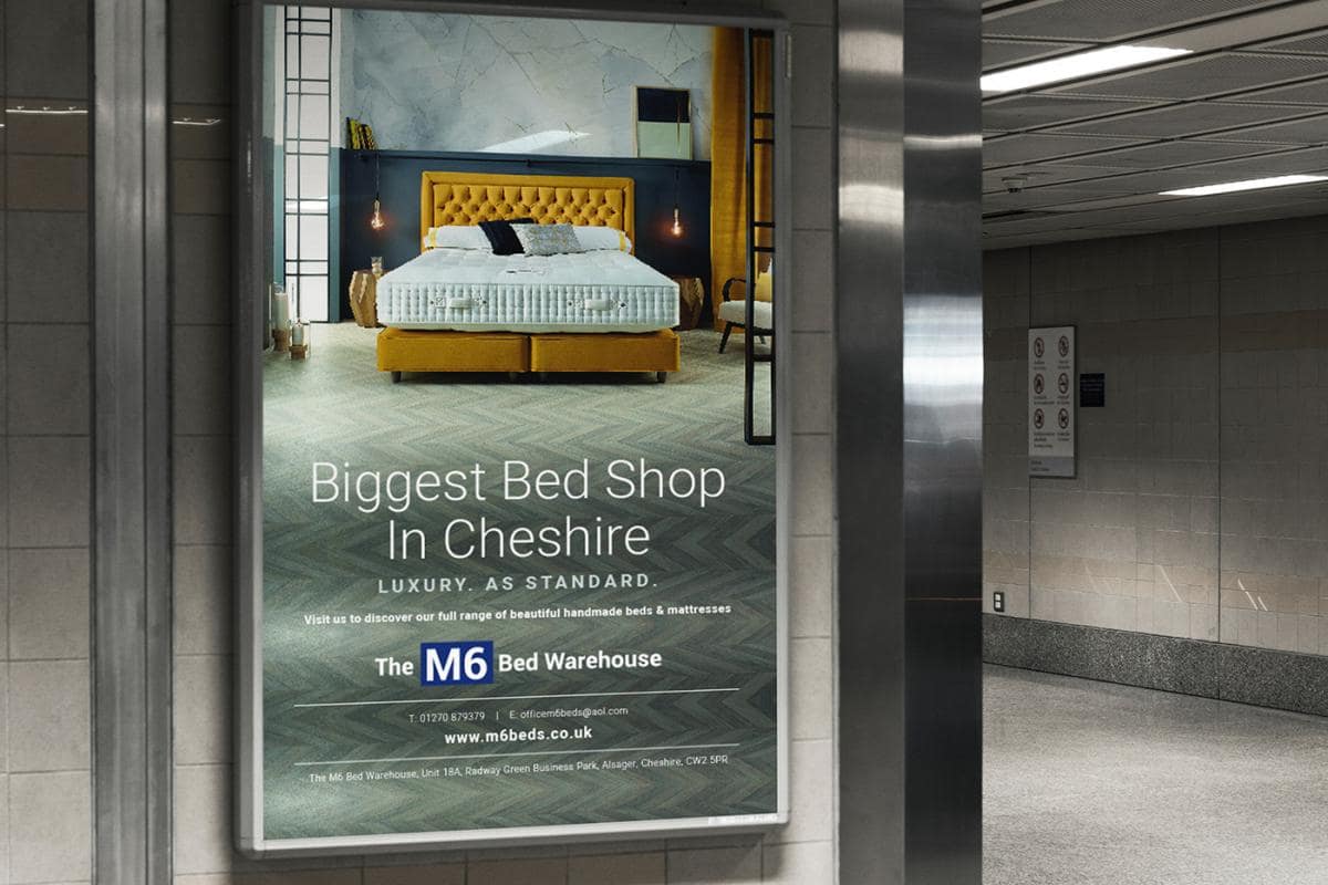 The M6 Bed Warehouse | Advert, Poster, Magazine