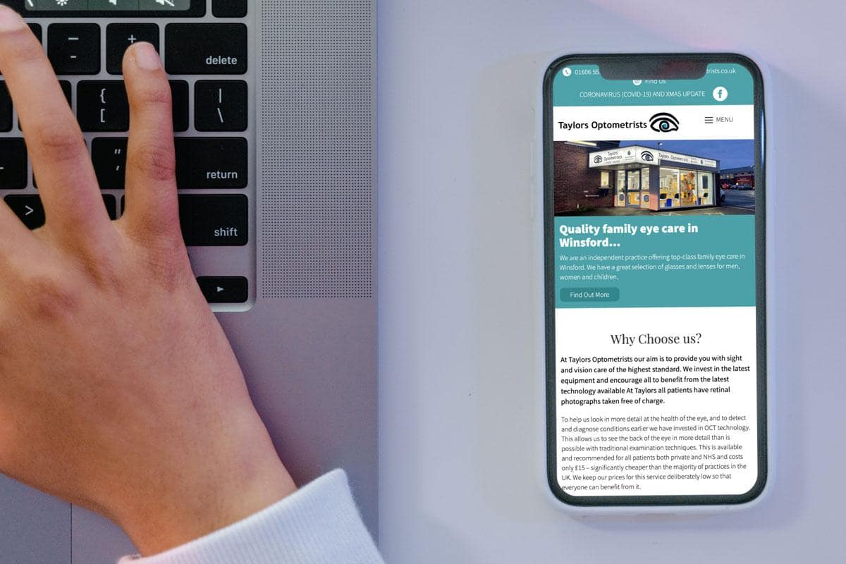 Taylors Optometrists: Website Development, Web Development Taylors Optometrists: Website Development, Web Development