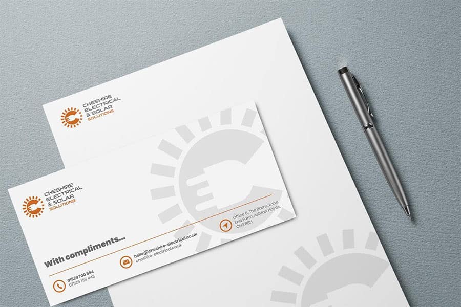 Cheshire Electrical & Solar Solutions | Web Design and Stationary