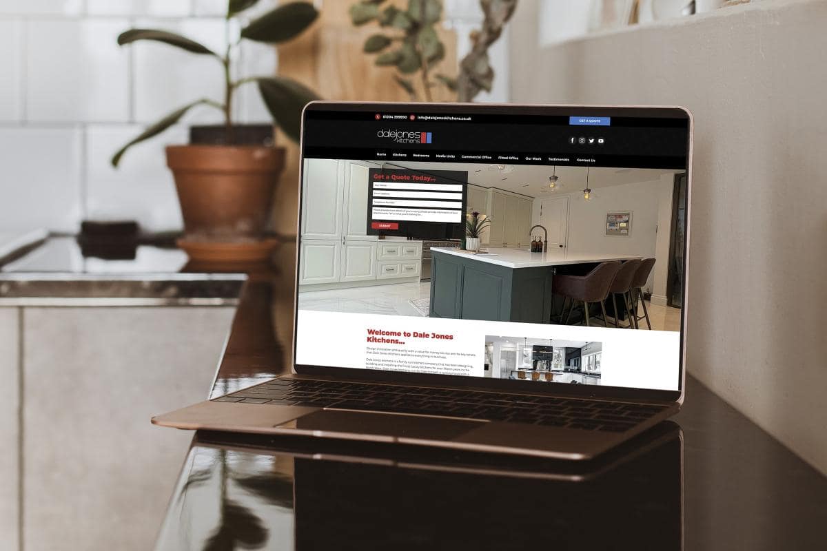 Dale Jones Kitchens | Mobile Friendly Web Design